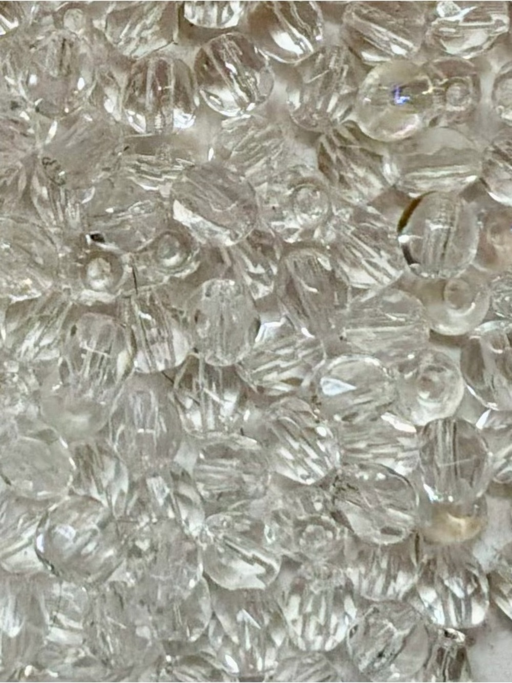 125 faceted Czech glass beads